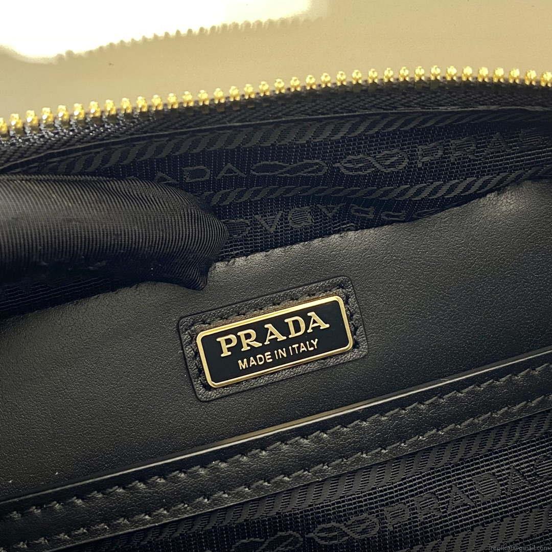 Prada 2VH070 Saffiano Gold leather Prada Brique bag