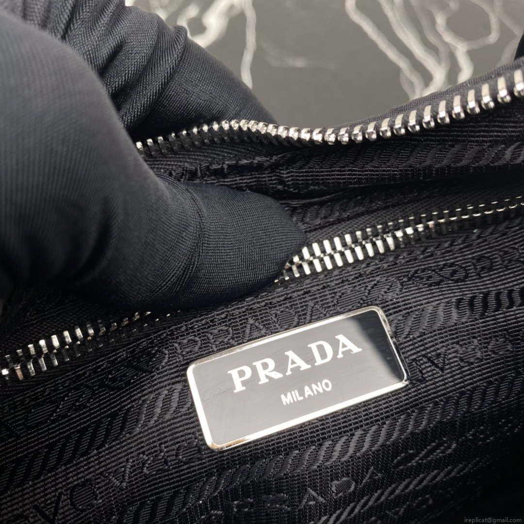 Prada 1BC151 Padded Re-Nylon shoulder bag Black