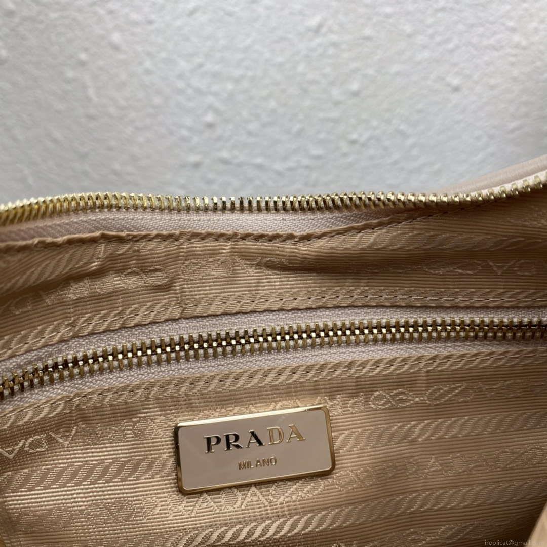 Prada 1BC151 Padded Calfskin Leather shoulder bag Apricot