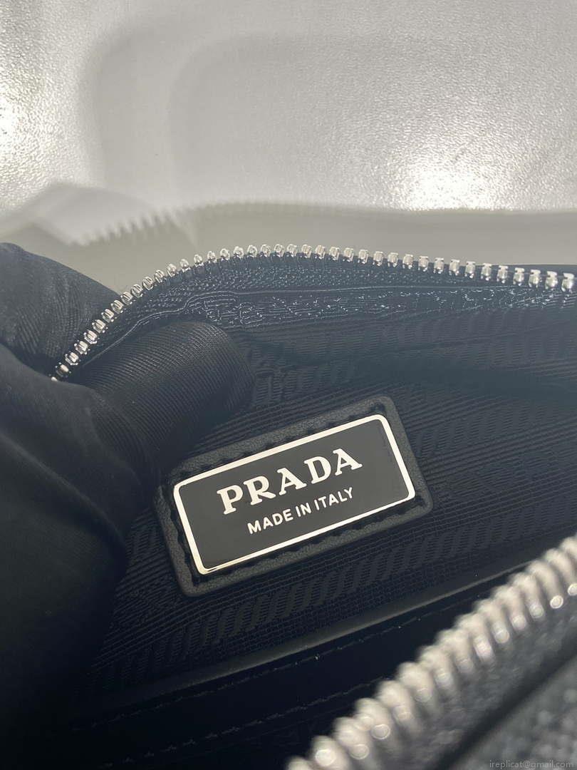 Prada 2VH170 Saffiano leather shoulder bag Black