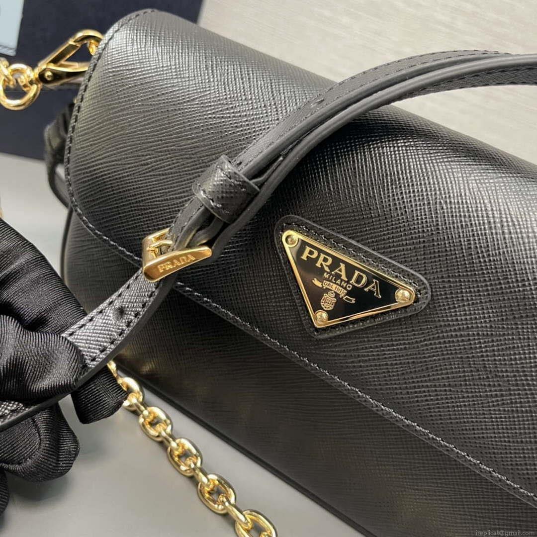 Prada 1BD356 Saffiano leather mini-bag Black