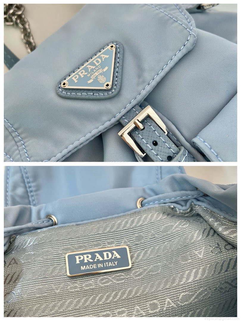 Prada 1BH029 Re-Nylon mini backpack Blue