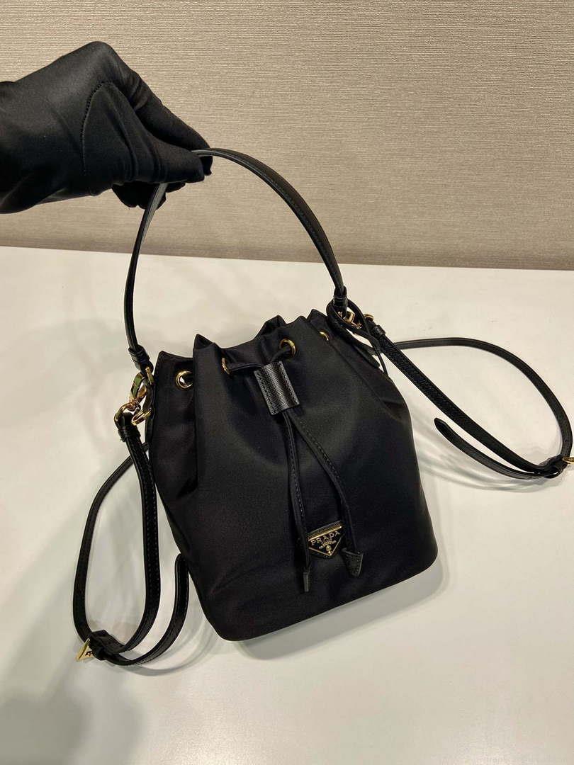 Prada 1BE067 Re-Nylon Satin mini-bag Black