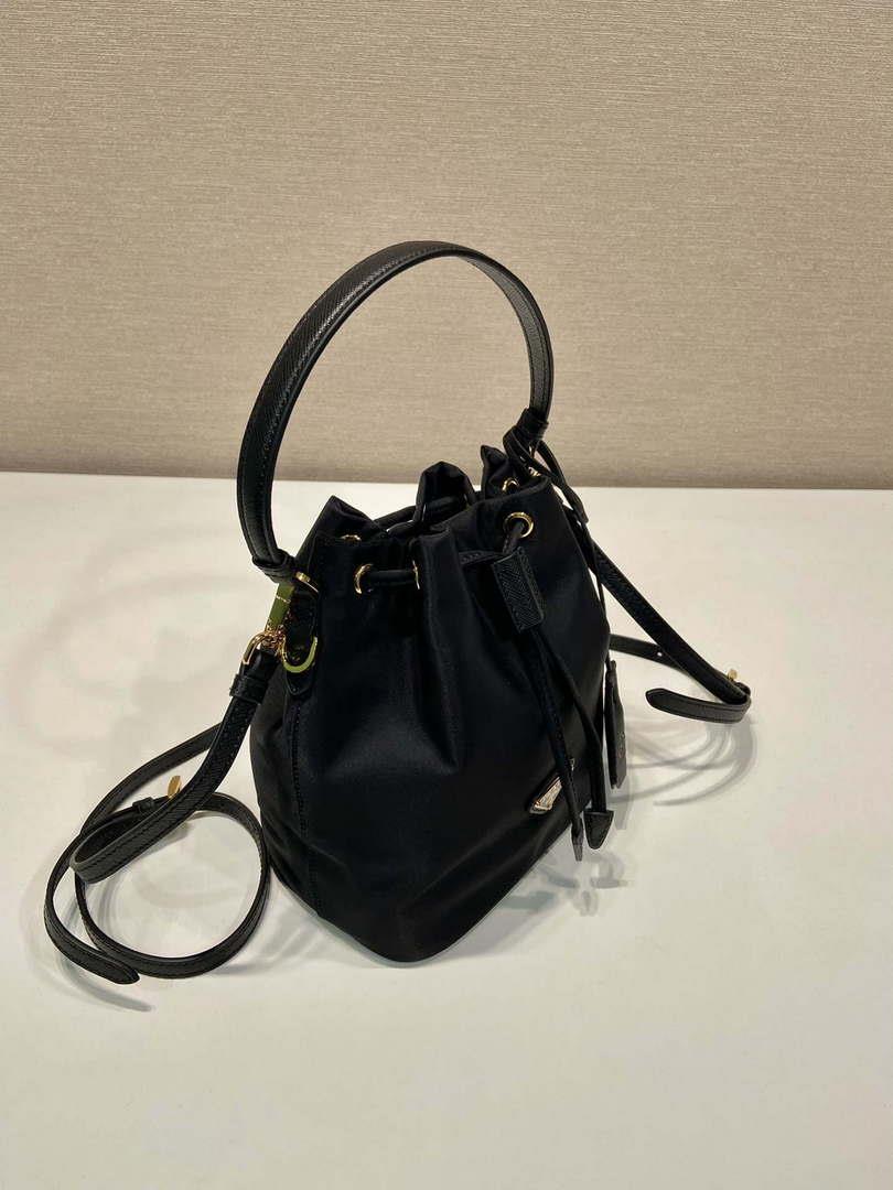 Prada 1BE067 Re-Nylon Satin mini-bag Black