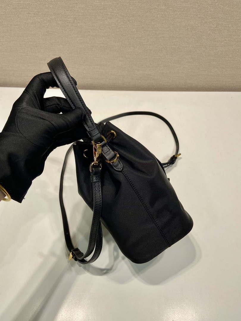 Prada 1BE067 Re-Nylon Satin mini-bag Black
