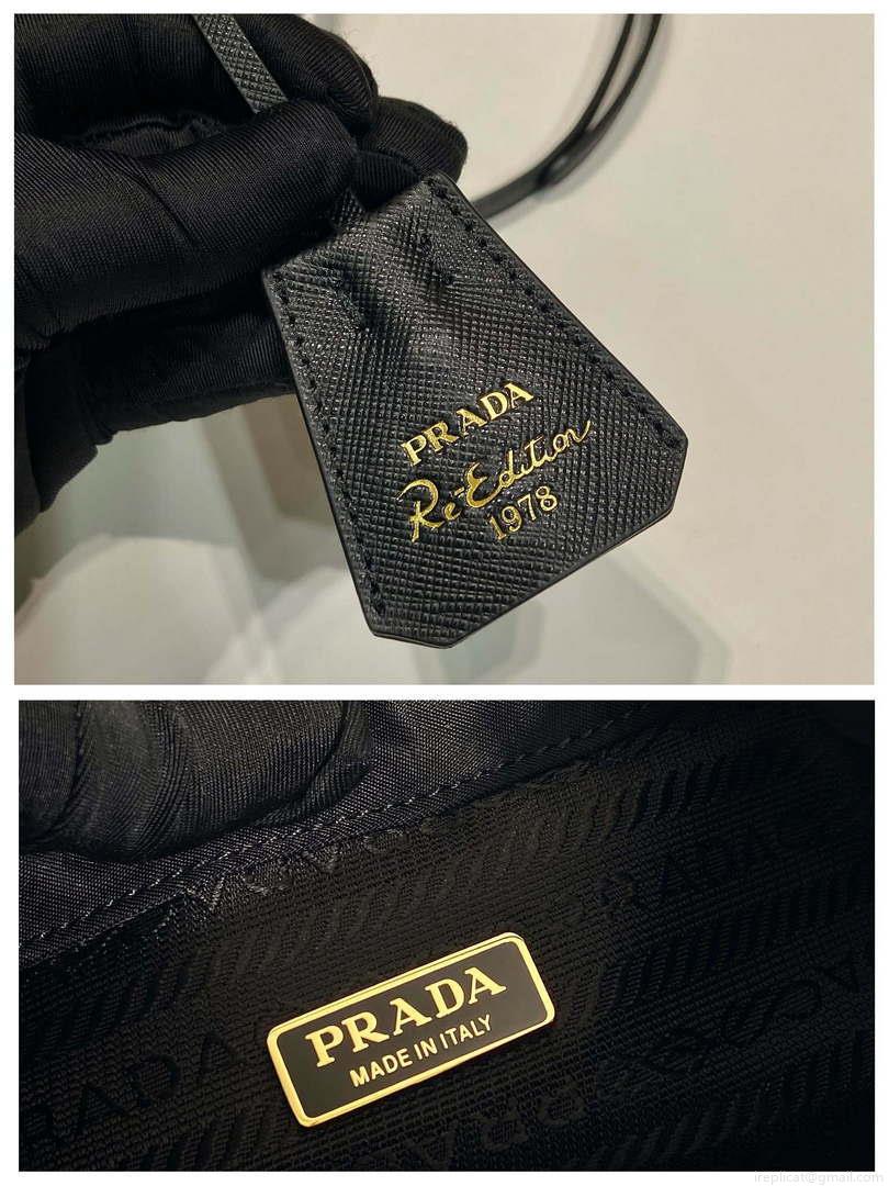 Prada 1BE067 Re-Nylon Satin mini-bag Black