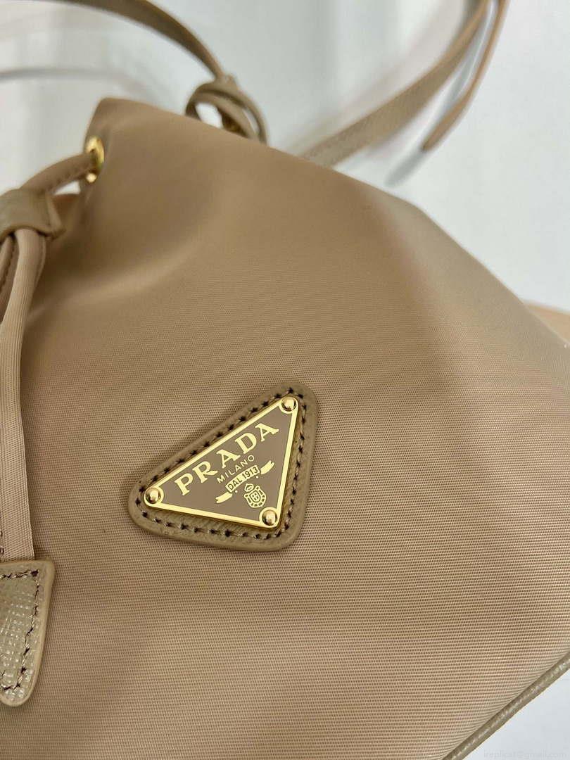 Prada 1BE067 Re-Nylon Satin mini-bag Apricot