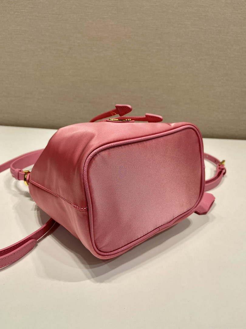 Prada 1BE067 Re-Nylon Satin mini-bag Pink