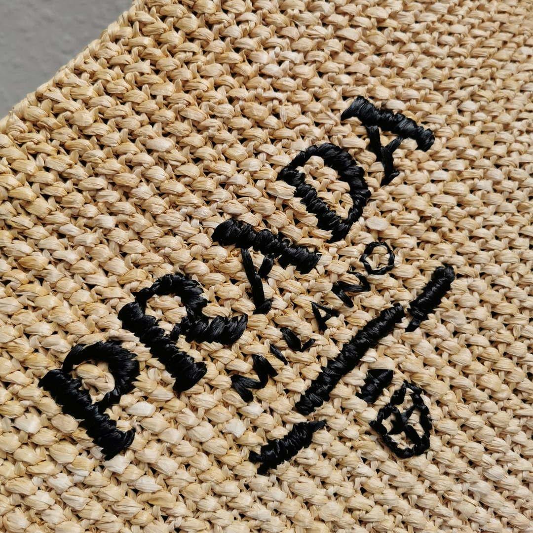 Prada 1BG392 Large Crochet tote bag Apricot