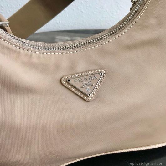 Prada 1BH204 Prada Re-Edition 2005 Nylon Bag Apricot