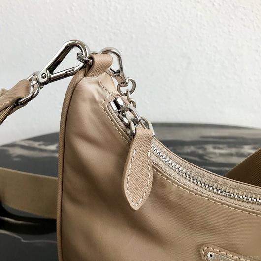 Prada 1BH204 Prada Re-Edition 2005 Nylon Bag Apricot