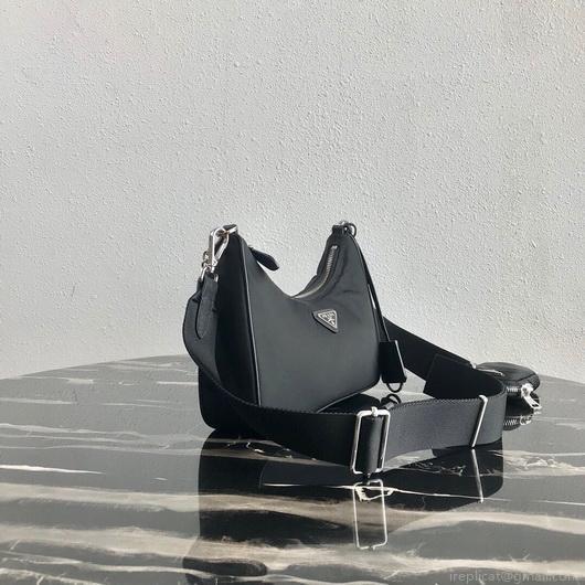 Prada 1BH204 Prada Re-Edition 2005 Nylon Bag Black