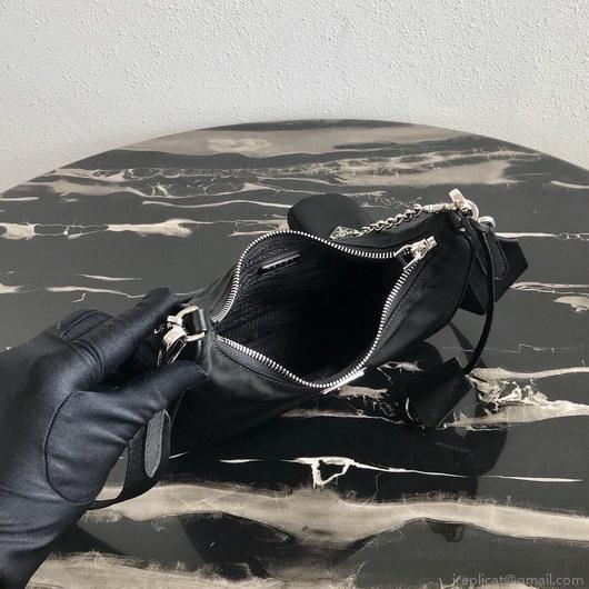 Prada 1BH204 Prada Re-Edition 2005 Nylon Bag Black