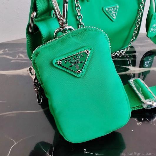 Prada 1BH204 Prada Re-Edition 2005 Nylon Bag Green