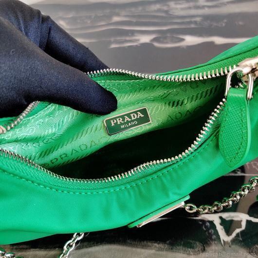 Prada 1BH204 Prada Re-Edition 2005 Nylon Bag Green