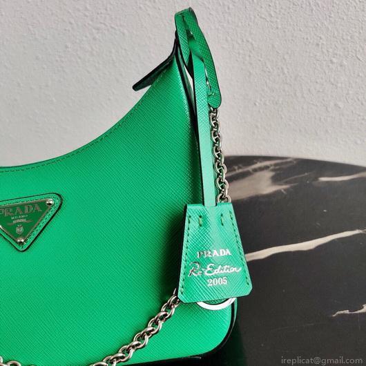 Prada 1BH204 Prada Re-Edition 2005 Saffiano leather Bag in Green