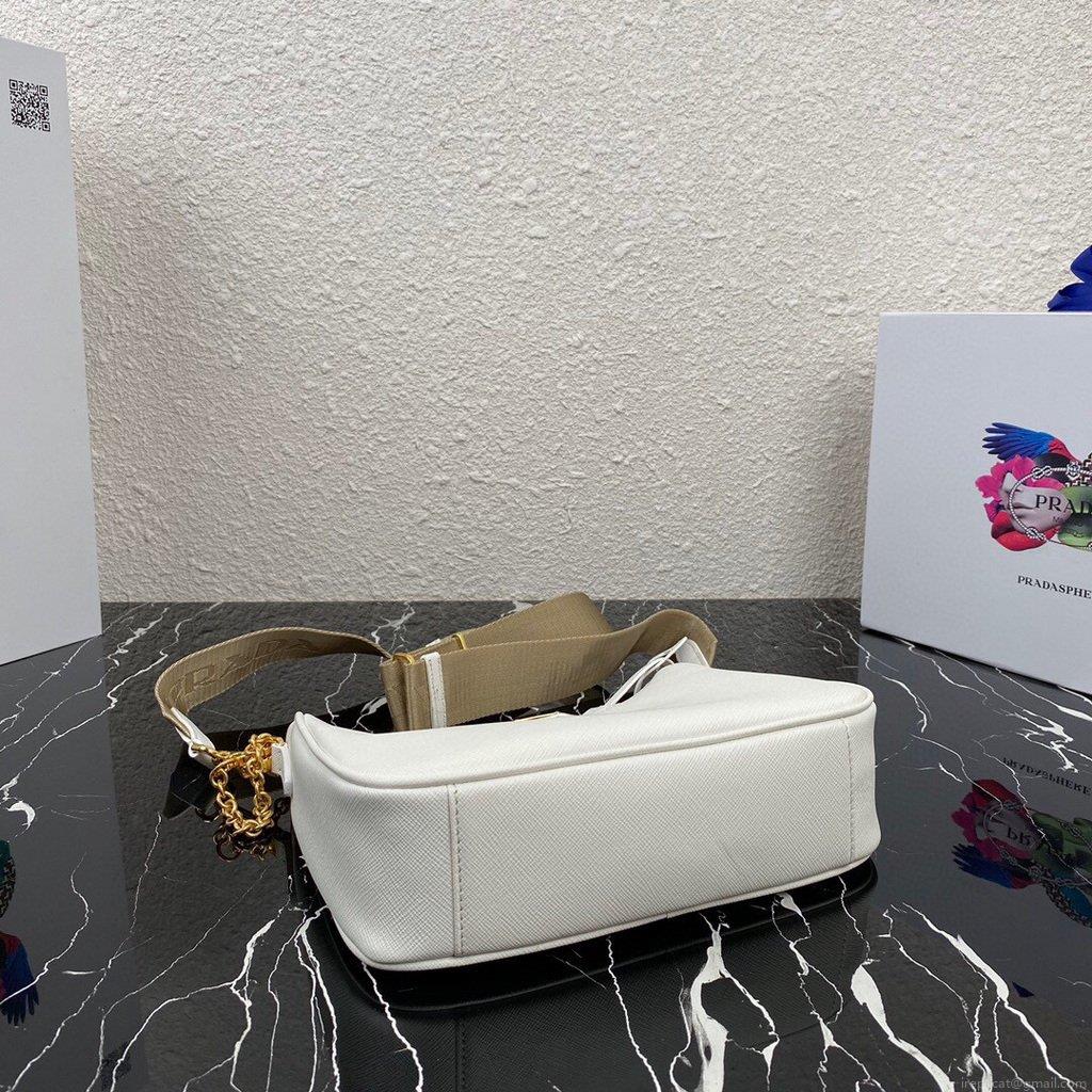 Prada 1BH204 Prada Re-Edition 2005 Saffiano leather Bag in White