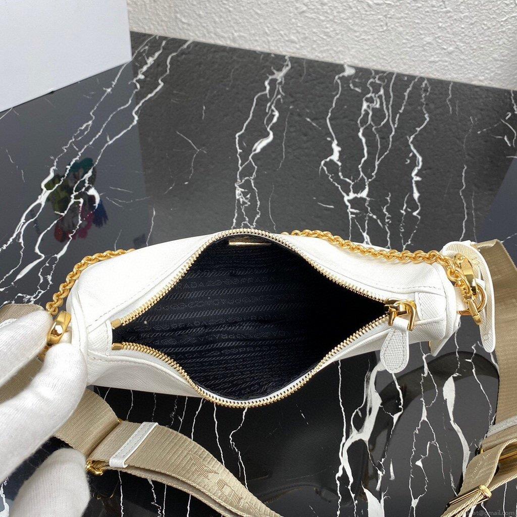 Prada 1BH204 Prada Re-Edition 2005 Saffiano leather Bag in White