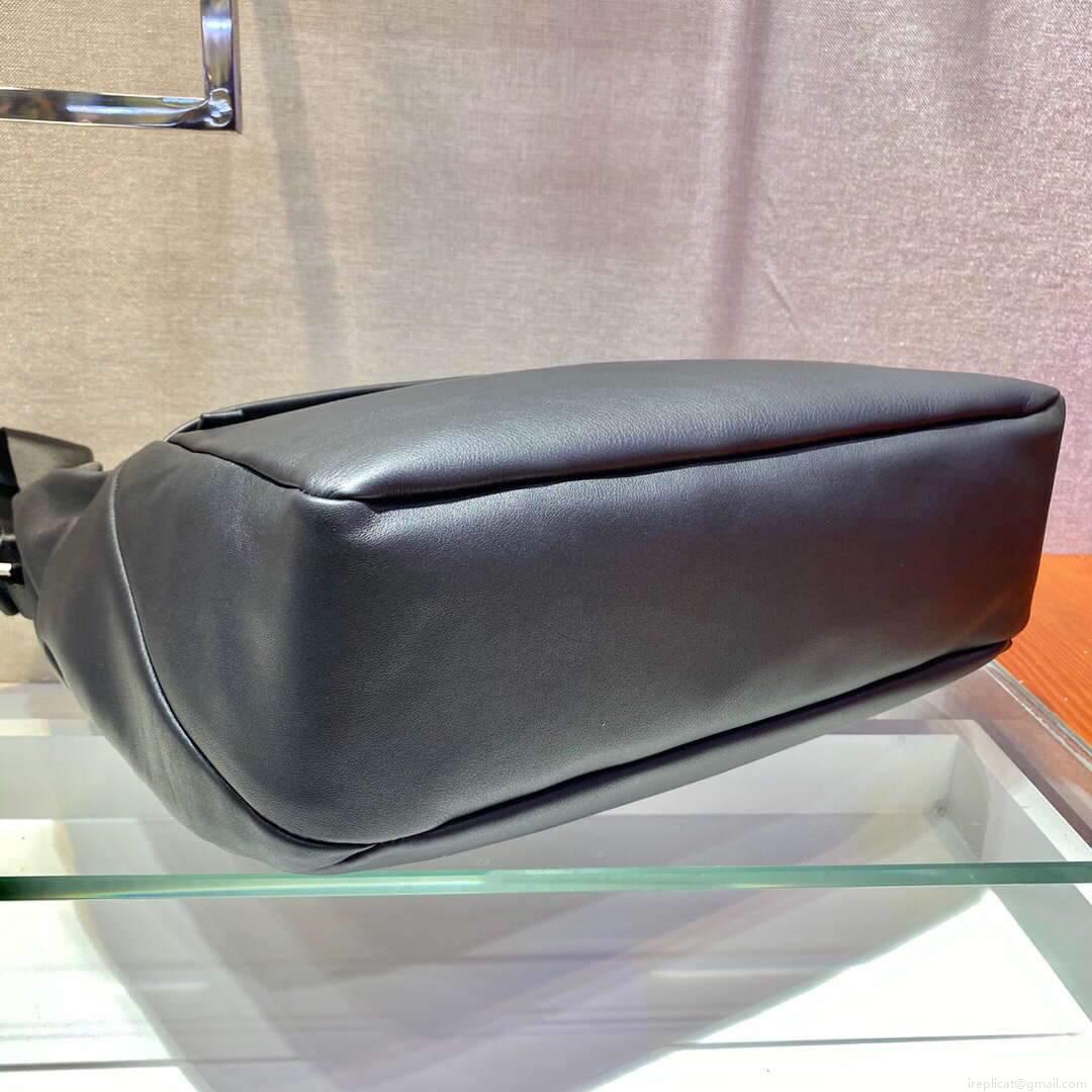 Prada 2VH125 Prada Leather Shoulder Bag Black