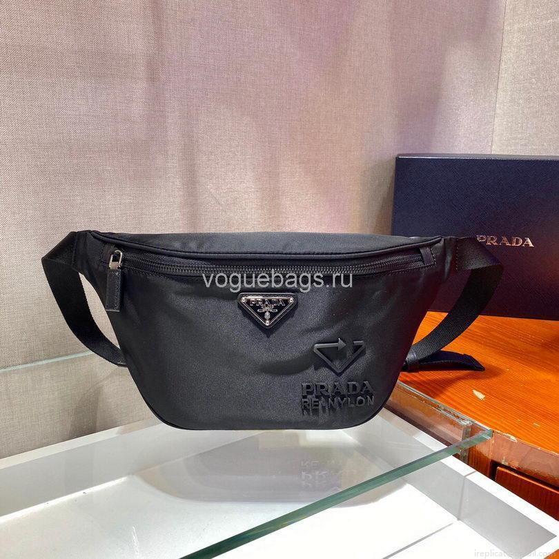 Prada 2VL033 Nylon and Saffiano leather belt Bag in Black