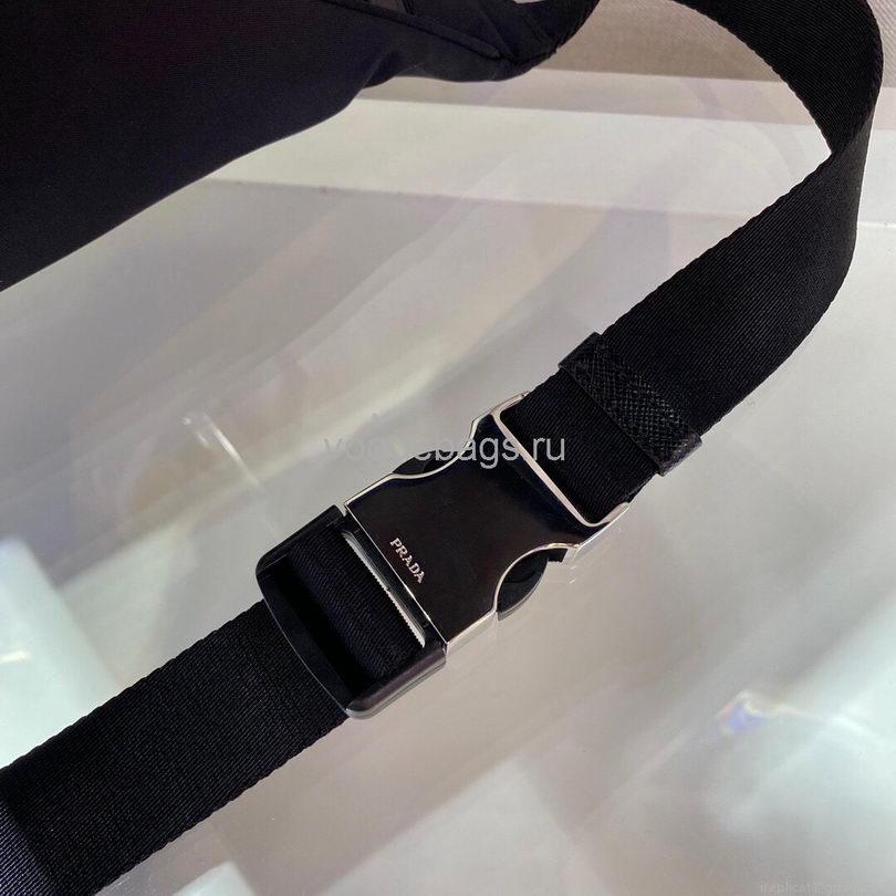 Prada 2VL033 Nylon and Saffiano leather belt Bag in Black