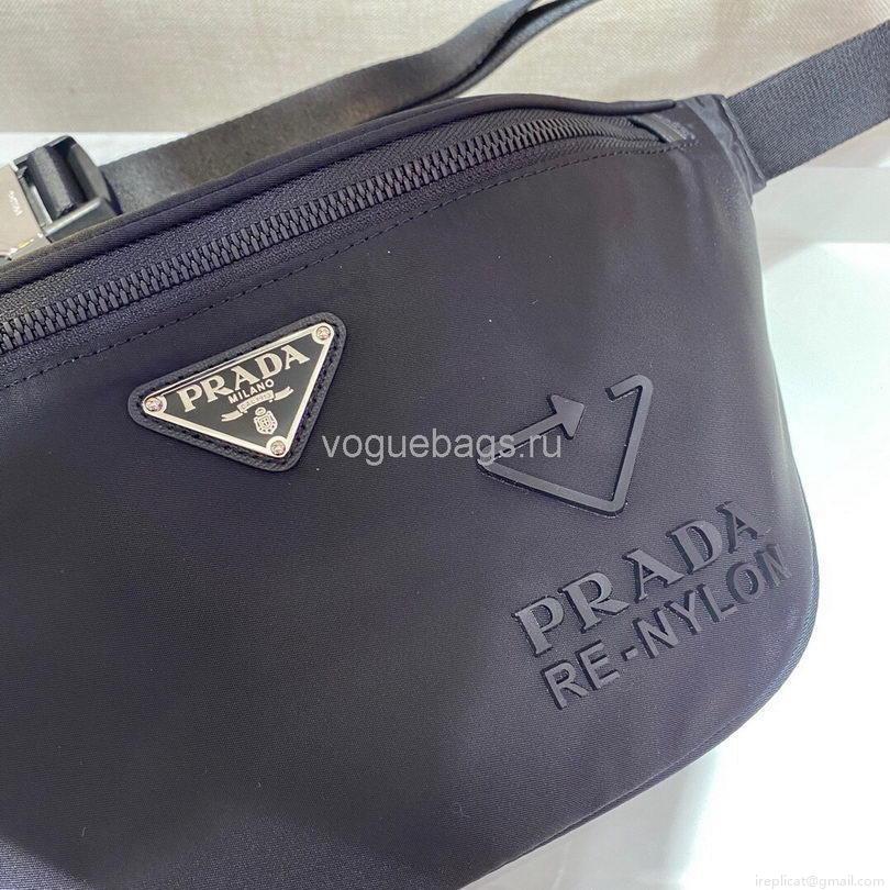 Prada 2VL033 Nylon and Saffiano leather belt Bag in Black