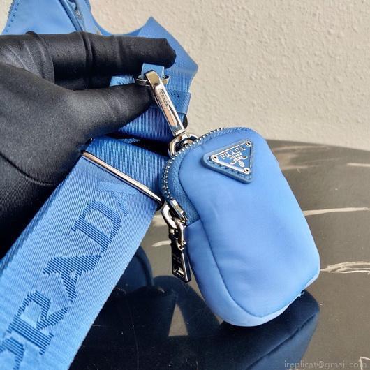 Prada 1BH204 Prada Re-Edition 2005 Nylon Bag Blue