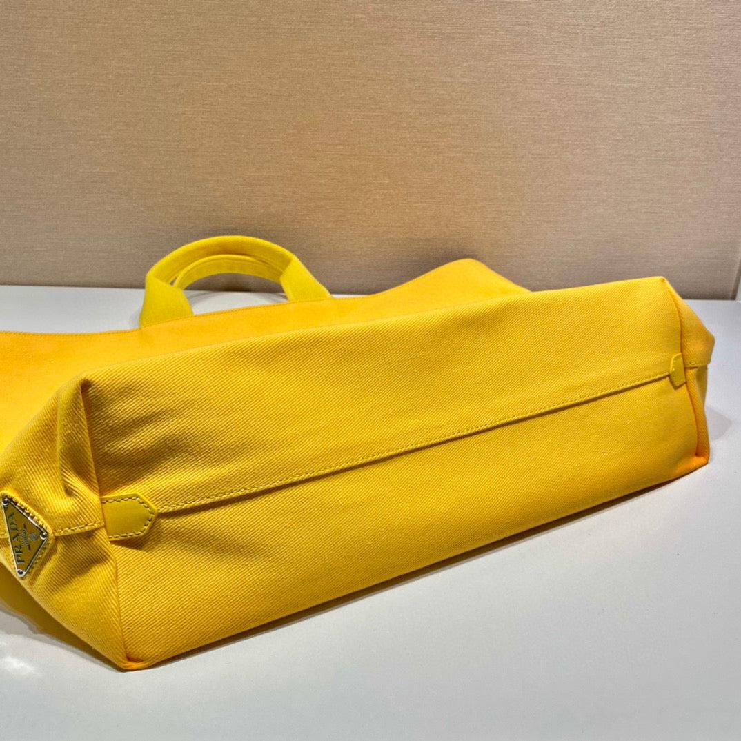 Prada 1BG395 Drill tote Shoulder bag Yellow