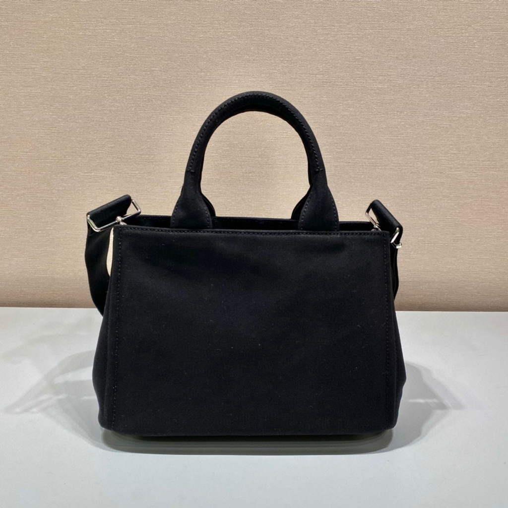 Prada 1BG439 Denim Tote bag black