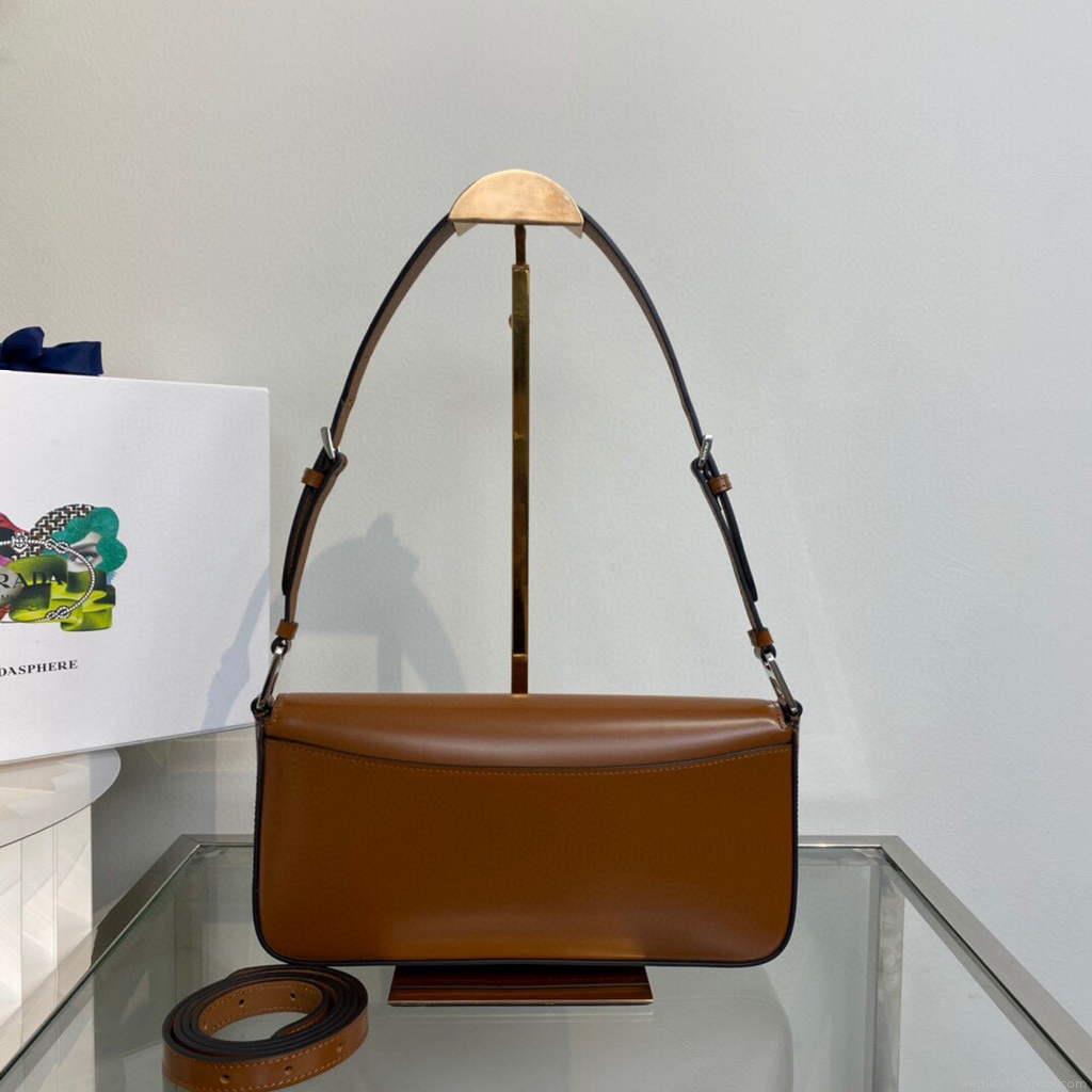 Prada Brushed leather Prada Femme 1BD323 Brown