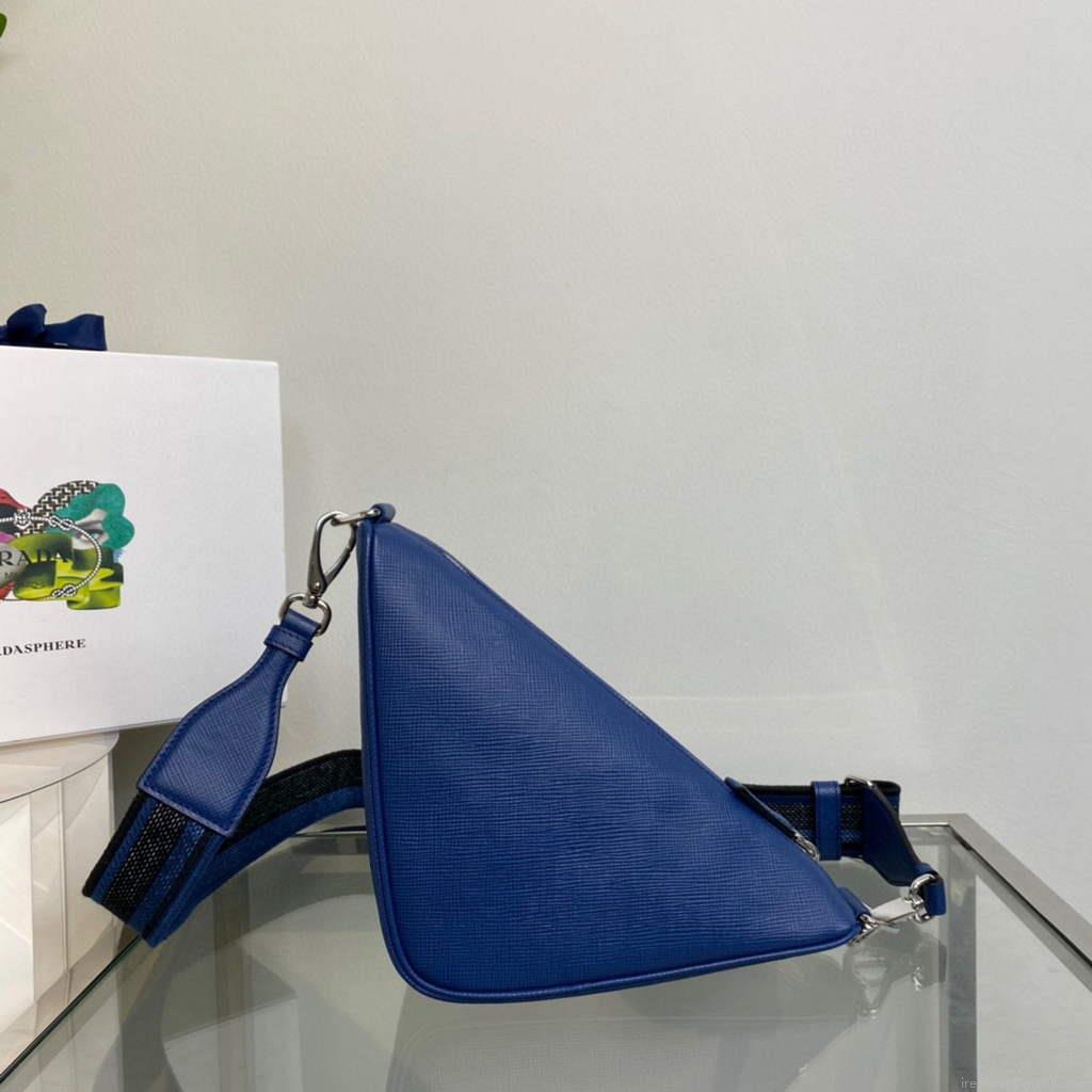 Prada Saffiano Prada Triangle bag 2VH155 Blue