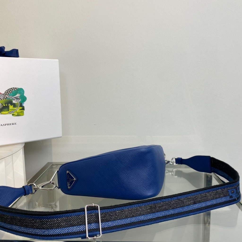 Prada Saffiano Prada Triangle bag 2VH155 Blue