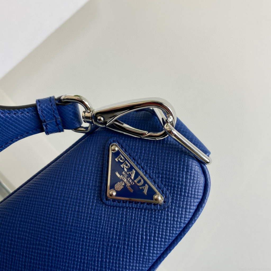 Prada Saffiano Prada Triangle bag 2VH155 Blue