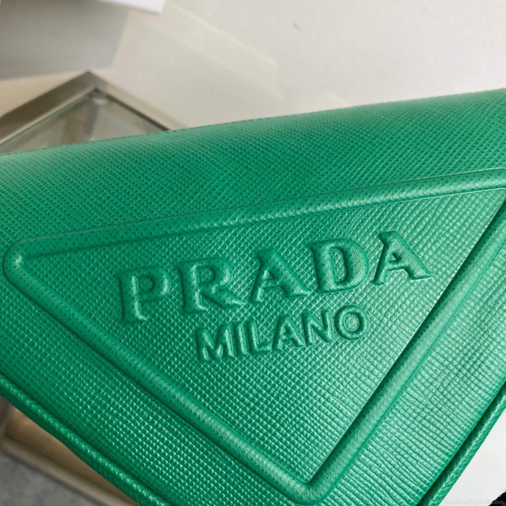 Prada Saffiano Prada Triangle bag 2VH155 Green