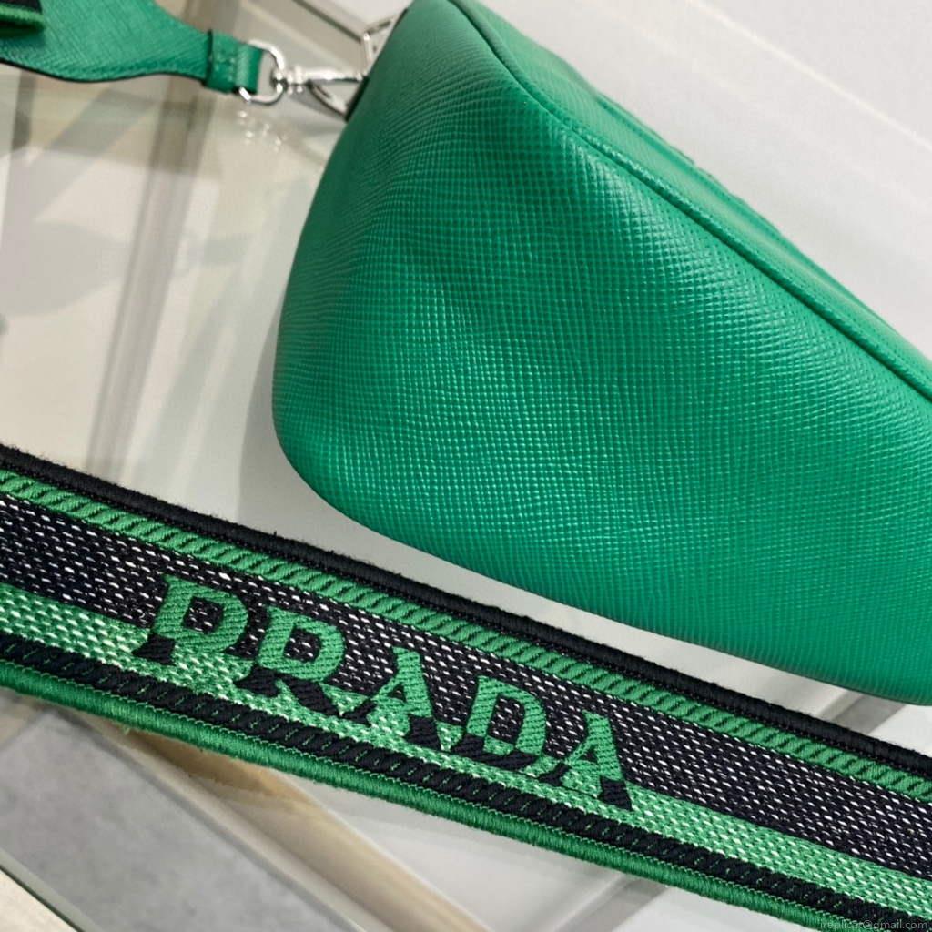 Prada Saffiano Prada Triangle bag 2VH155 Green