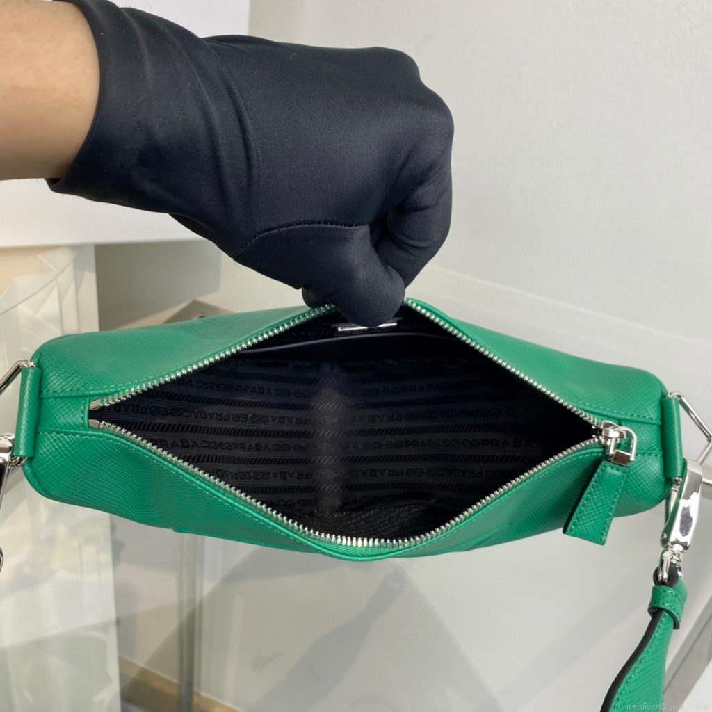 Prada Saffiano Prada Triangle bag 2VH155 Green