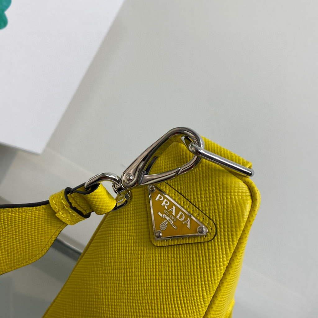 Prada Saffiano Prada Triangle bag 2VH155 Yellow