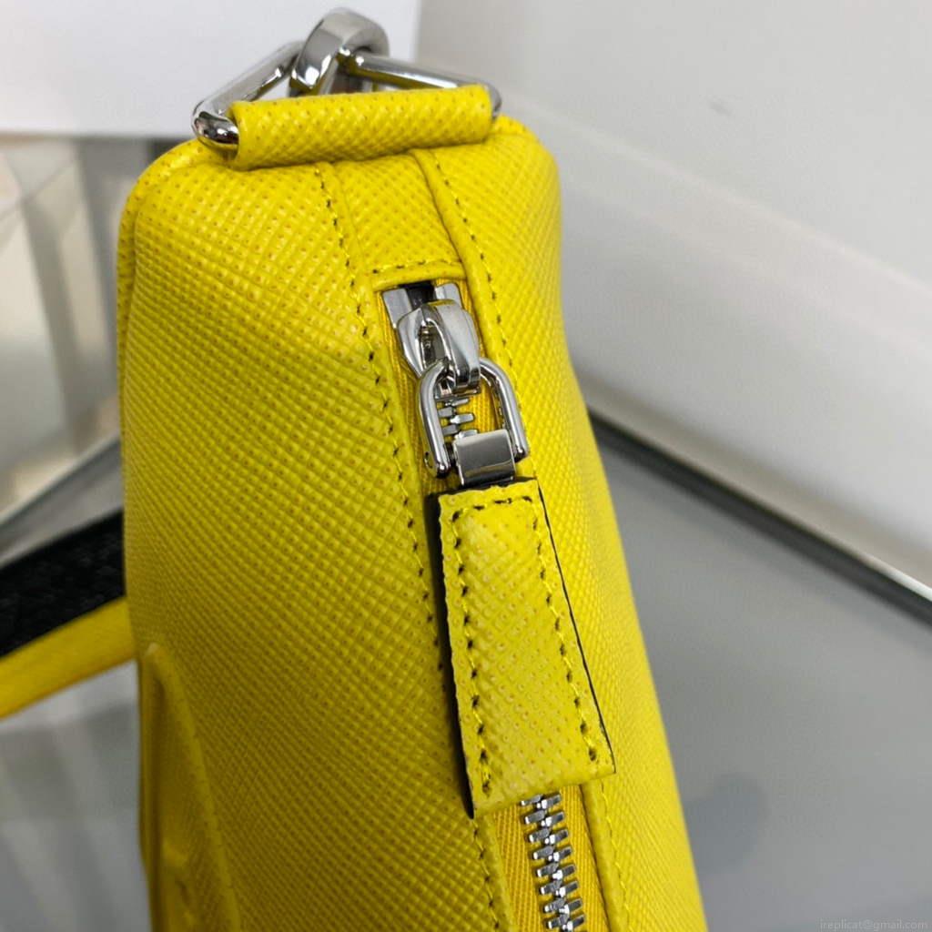 Prada Saffiano Prada Triangle bag 2VH155 Yellow