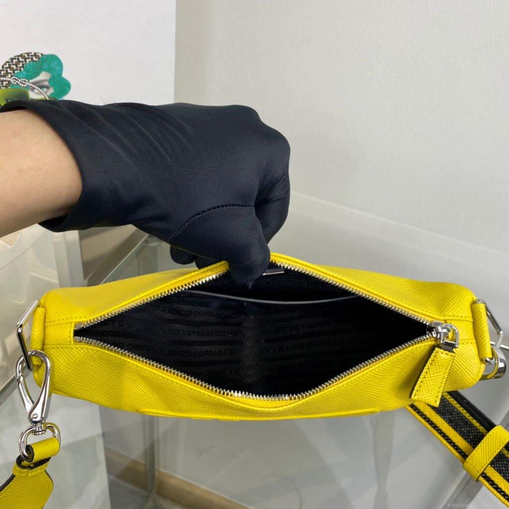 Prada Saffiano Prada Triangle bag 2VH155 Yellow
