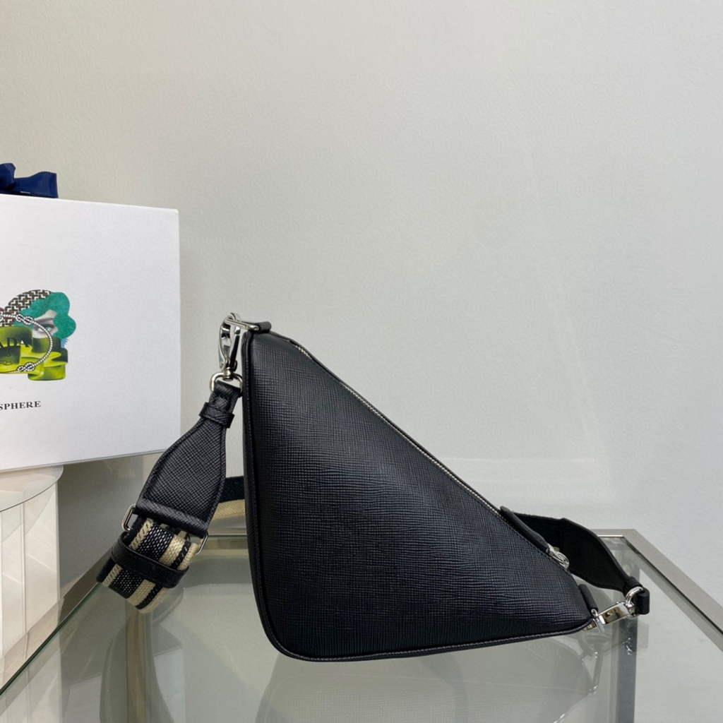 Prada Saffiano Prada Triangle bag 2VH155 Black