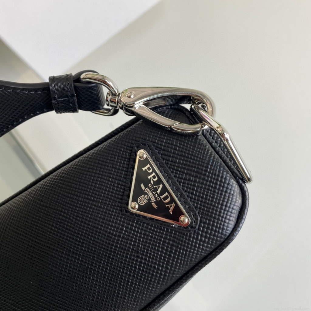 Prada Saffiano Prada Triangle bag 2VH155 Black