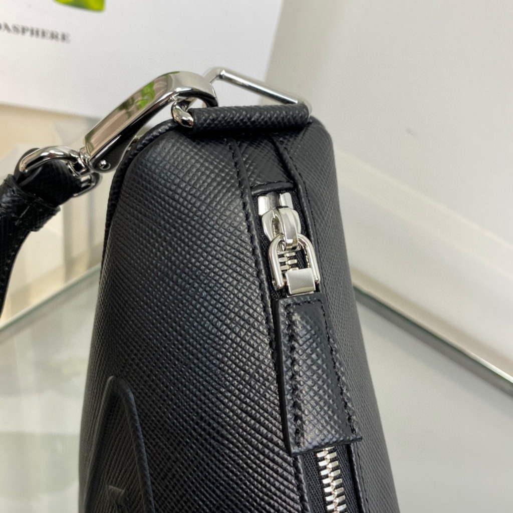 Prada Saffiano Prada Triangle bag 2VH155 Black