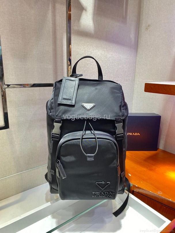 Prada 2VZ135 Nylon Backpack In Black Bag