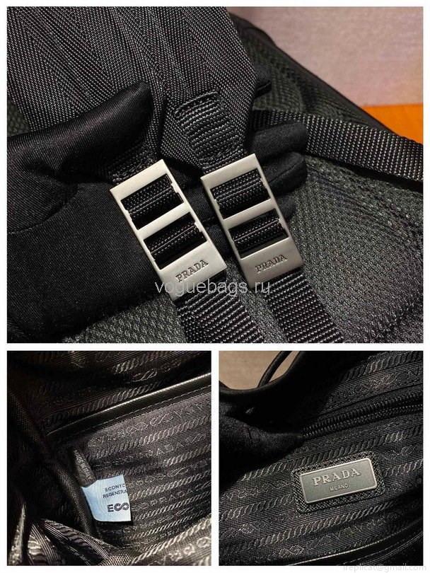 Prada 2VZ135 Nylon Backpack In Black Bag