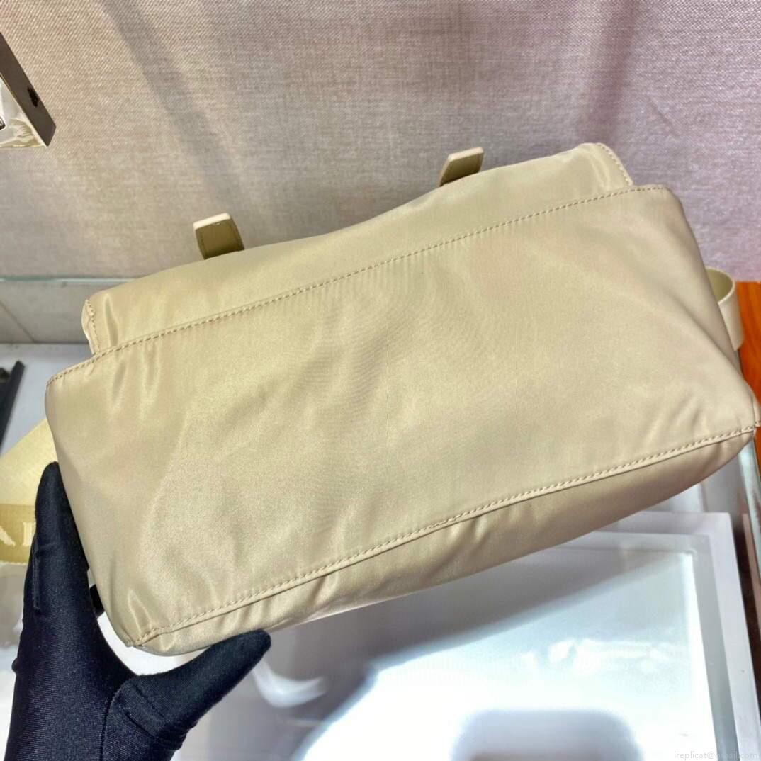 Prada Medium Nylon Shoulder Bag 1BD671 Apricot