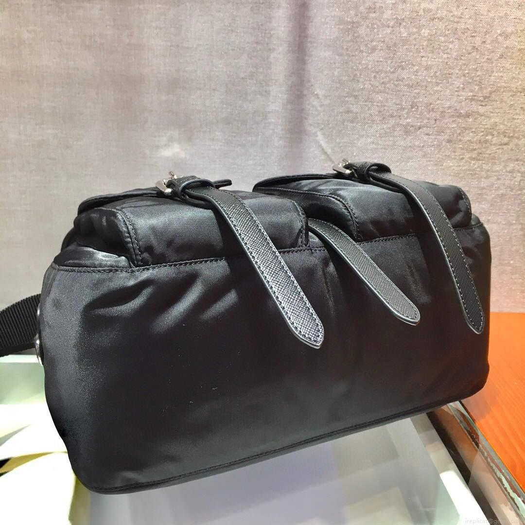 Prada Nylon Shoulder Bag 1BD225 Black