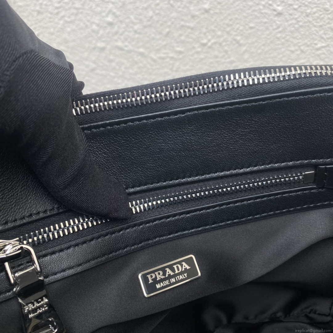 Prada 1BA896 Prada Galleria Saffiano leather small bag Black
