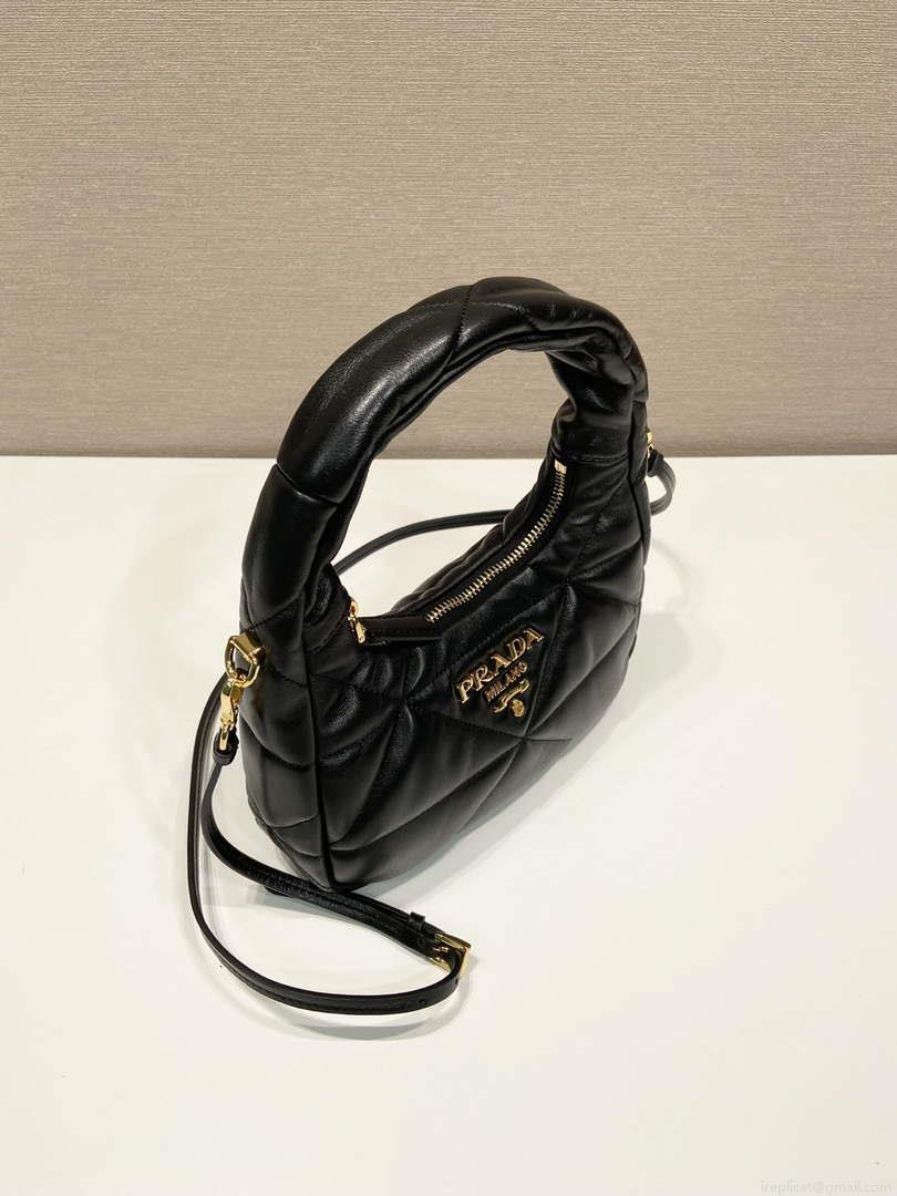 Prada 1BA384 Nappa-leather mini bag with topstitching