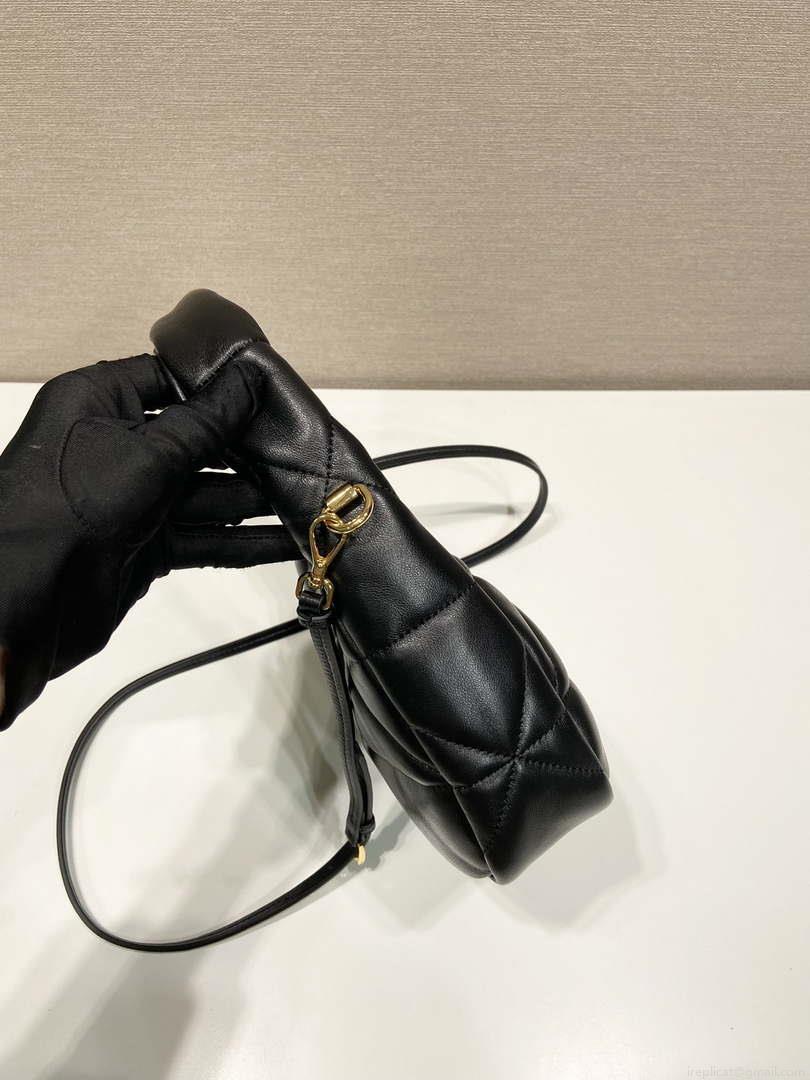 Prada 1BA384 Nappa-leather mini bag with topstitching