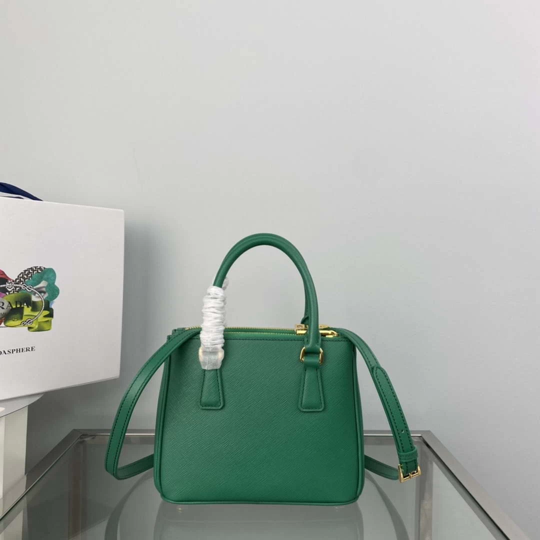 Prada 1BA906 Prada Galleria Saffiano leather mini-bag Green
